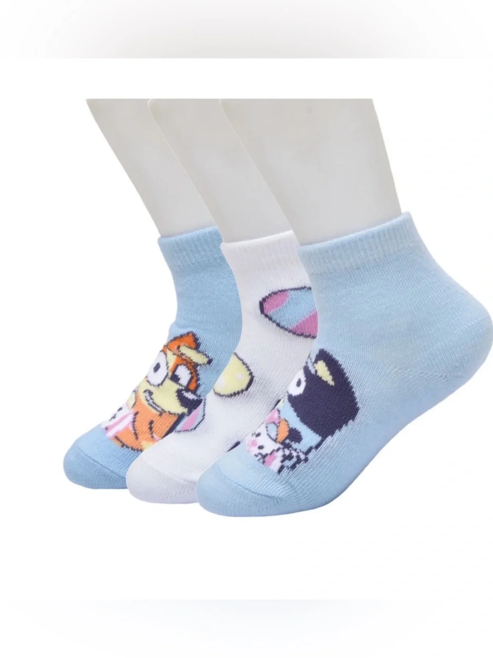 Bluey Character Toddler Ankle Easter Socks, (3) 3-Pack (9 total pairs) Sz 4T-5T